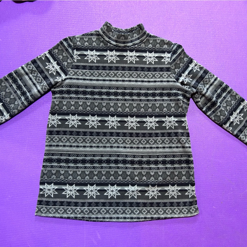 Snowflake fleece tunic
